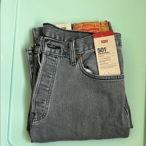 Levi's Gray Straight Jeans Classic Style